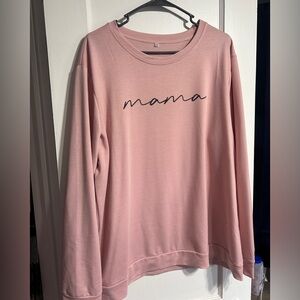 Blush pink mama sweater